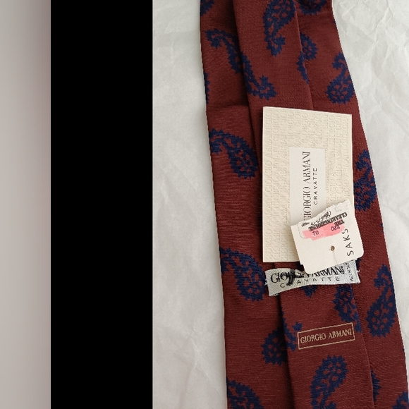 Giorgio Armani Paisley men's silk Paisleytie wide